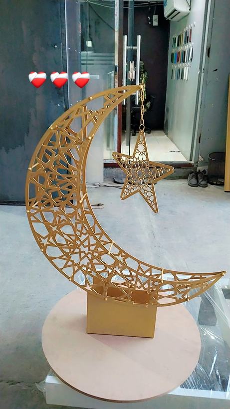 Gold powder coated metalwork — Iqra Powder Coating, Mussafah Abu Dhabi
