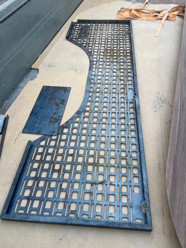 Blue powder coated metalwork — Iqra Powder Coating, Mussafah Abu Dhabi