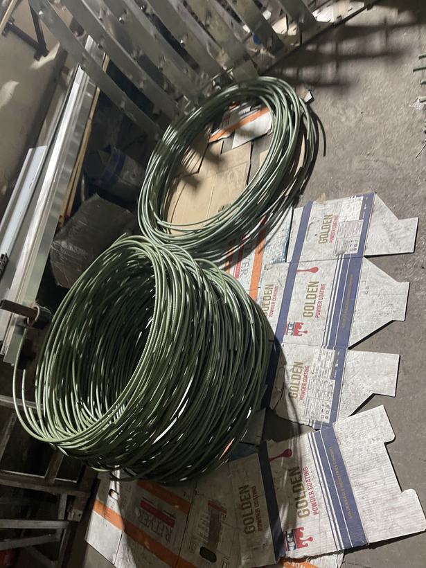 Black powder coated metalwork — Iqra Powder Coating, Mussafah Abu Dhabi