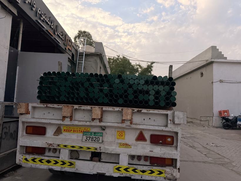 Black powder coated metalwork — Iqra Powder Coating, Mussafah Abu Dhabi